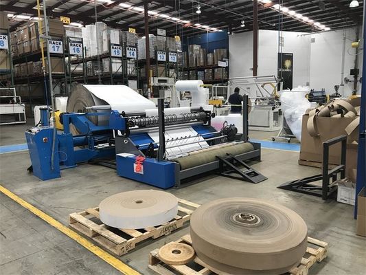 220V 380V 415V Papierkantenschutzmaschine 125 - 600gsm Kraftpapierschneider Rewinder