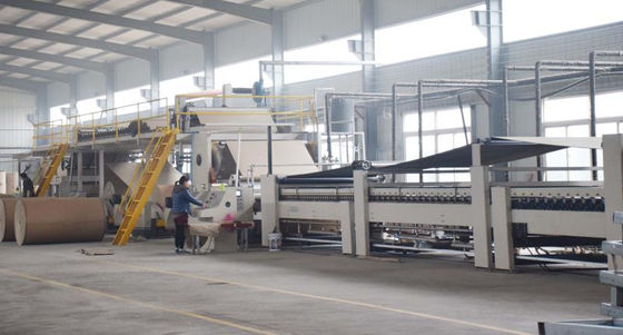 3 Ply Walzkarton-Produktionslinie 80 m/min mit elektrischer Heizung MC80-1400