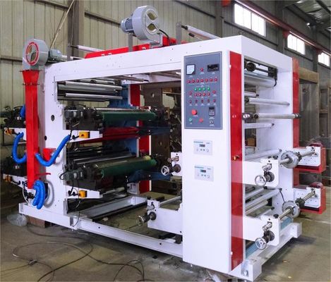 Automatische Flexodruckermaschine mit 4 Farben 21 kW Flexographische Druckmaschine