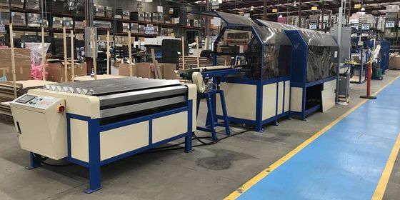 Symmetrischer und asymmetrischer L-Kantenschützer Größe 30-110 mm Papierkantenschützer Maschine mit max. 70m/min Geschwindigkeit