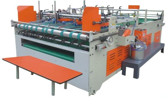 Halbautomatische Ordner-Klebmaschine Effiziente Kartonfalte- und Kleblösung