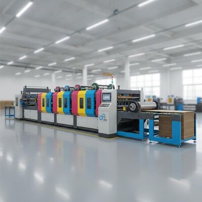 Hochgeschwindigkeits-Flexodrucker-Slotter-Stanzmaschine der FFG-Serie für die Wellpappenverarbeitungs-Produktionslinie