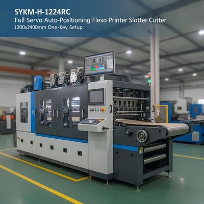 SYKM-H-1224RC Vollservo-Flexodrucker-Slotter-Stanze mit automatischer Positionierung, 1200 x 2400 mm, Ein-Tasten-Einrichtung