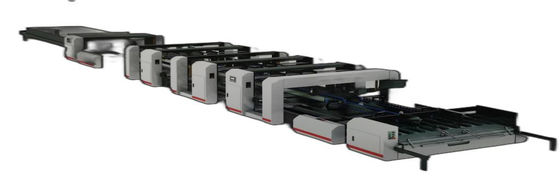 Vollautomatische Folderaufklebermaschine 42 kW Hochgeschwindigkeitsfalten und Kleben